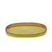 Assiette ovale 35cm Caractère curcuma